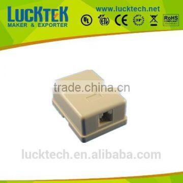 RJ11 wall outlet surface mount box