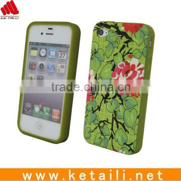 For silicone iphone shell, silicone phone shell with full printing