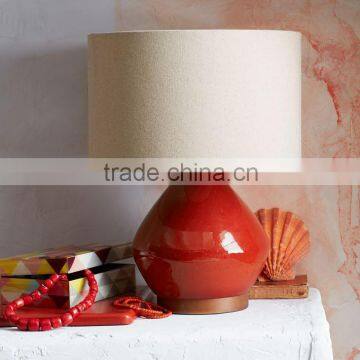 11.23-6 Lean Lined Ceramic Base Mid-century Scandinavian Design Table Lamp Subtly Crackled Look of a Hand-glazed Piece Quality Choice photo-2