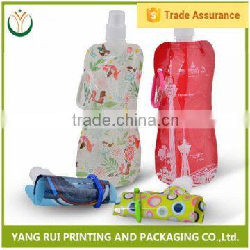 Low price Fancy Design Wholesale Cheap printed plastic spout bag,men shampoo spout bag,2016 top quality spout bag