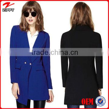 New arrival Blazer women long blazer solid color lady blazer suits for woman wear clothing china suppliers