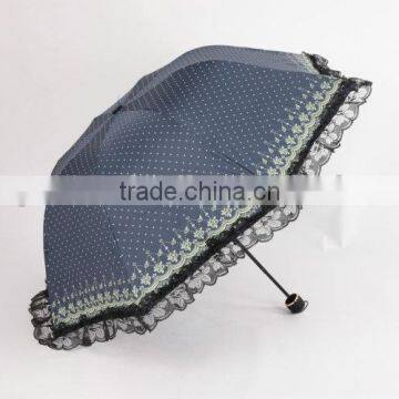 vinyl umbrella outdoor folding umbrella ladies lace umbrella