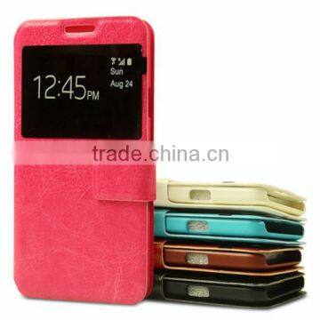 Luxury PU Leather Case for Sony Xperia Z3,Magnetic Flip Cover for Sony ,view Window Case for Sony photo-2