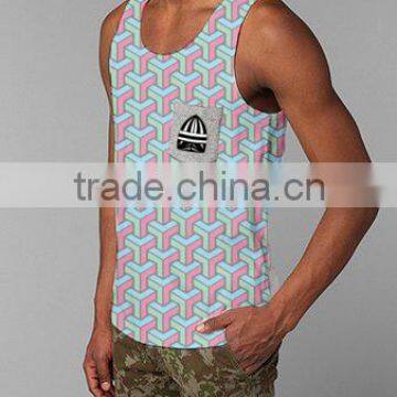 Mens Printed Tank Top