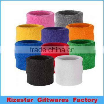 variours multi colors cotton terry toweling sport sweatband