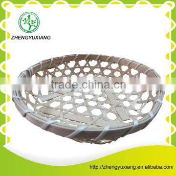 Natural round bamboo drying basket