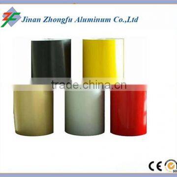 roll type pvdf or pe prepainted aluminum coil with film