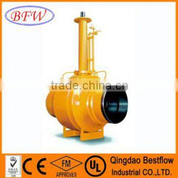 Fully welded ball valve