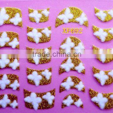 Beautiful shape nail sticker,OEM accepted nail stickers, Nail Accessory