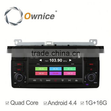 Ownice Quad Core Pure Android 4.4 car dvd GPS NAVI player for BMW E Built-in Wifi CAPACITIVE SCREEN