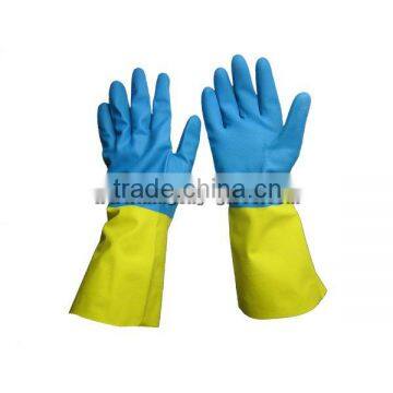 Double Color Flocked Lined Neoprene Glove--5641