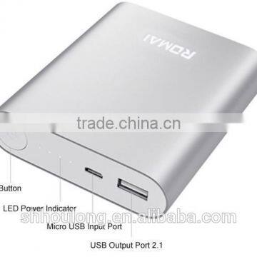 Hot selling slim credit card power bank 2500mah