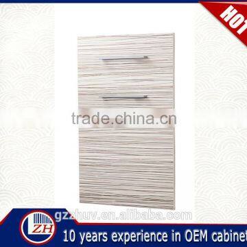 Wholesale uv Wood Grian White Melamine Kitchen Cabinet Swinging Door With High Quality