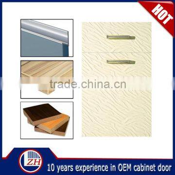 Hot Sale Fashion Milky White Color High Gloss Pvc Film Faced Cabinet Door