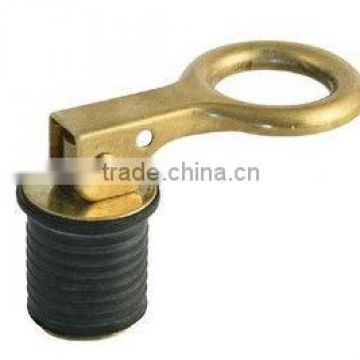 Snap Handle Drain Plug--Brass