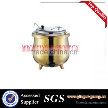 Electric stainless steel soup warmer/soup chafing dish/soup pot