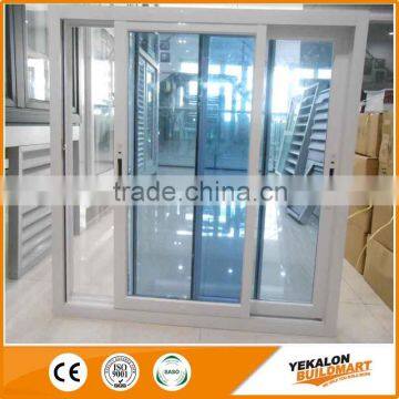 YEKALON New Top Selling High Quality Competitive aluminium powder coated white sliding Window