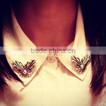 mini collar fashion girls brooch couple dress accessories