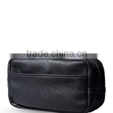 wholesale faux leather travel cosmetic zipper case bag makeup case