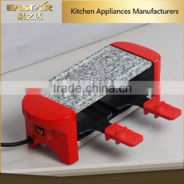 Electric Duo Grill , Cooking Applience Indoor Mini Raclette Grill for 2 People Use photo-2