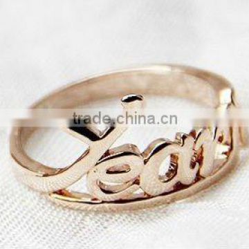 Fashion alloy letter ring,2013 new jewelry for women,Fashion accessories