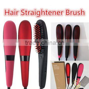 New Style 100% Original NASV with LCD Display Hair Straightener Brush FCC CE RoHS