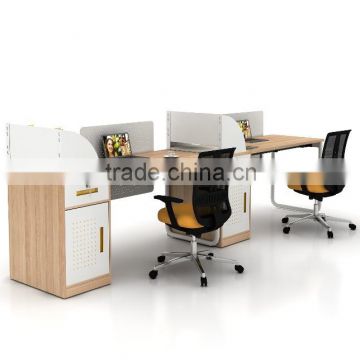 Wooden morden design 2 seats office desk