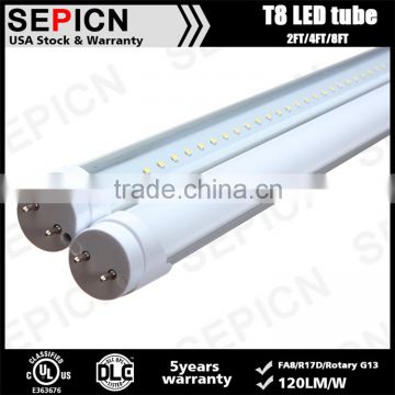 2400mm FA8 single pin ul tube 110-277vac lighting facts t8 led tubes