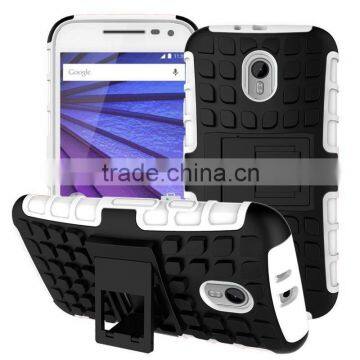 2015 Original 2 In 1 Pattern Silicone and PC Rugged Hybrid Heavy Duty Case for Motorola Moto g3 Made in China photo-1