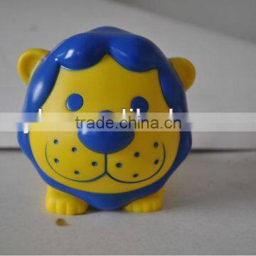 lion PVC action figure money box,plastic money box