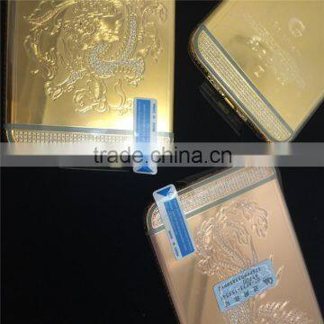 Goldview logo customized luxury Christmas gift 24kt gold plated for iphone 6s housing