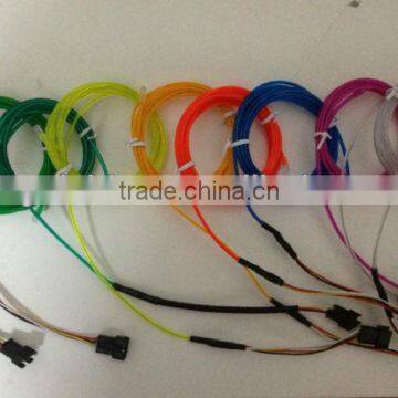 multi-color el chasing wire in 10 different colors