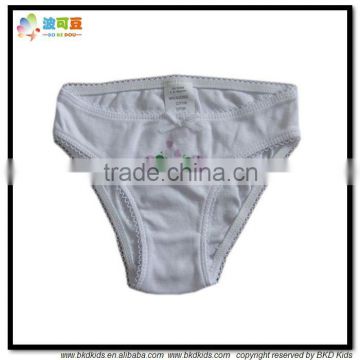 BKD plain white organic kids underwears