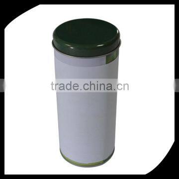 Green tea tin box/fashion style Cylinder metal tinplate