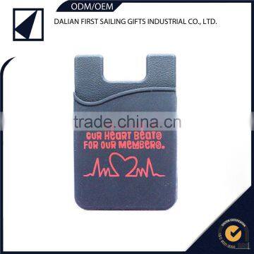 Custom Company Logo Silicone Phone Card Holder Wallet photo-4