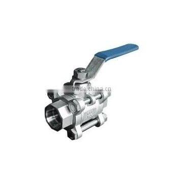 3PC Full Bore 1000PSI Steel Ball Valve ( With Knockdown Handle)