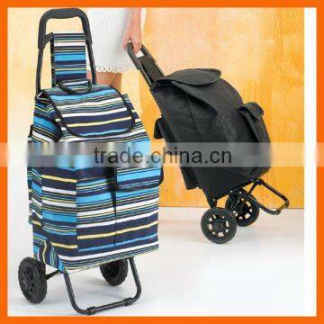 Used supermarket 2 wheels shopping trolley