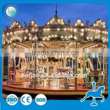 Europen Luxurious Carousel Rides! Amusement Park Fiberglass 72 Seats Carousel Rides photo-2