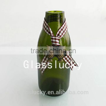 glass bottles of classical green