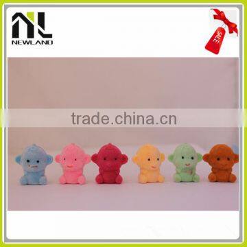 Factory New Production Lovely Flocking Miniature Animal soft plastic farm animal toy