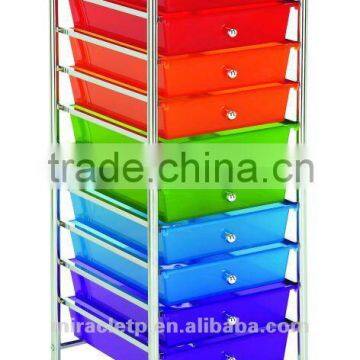 Customize Plastic Living Room Storage Rack Drawer Organizer