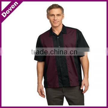 Wholesale contrast color 100 polyester shirts