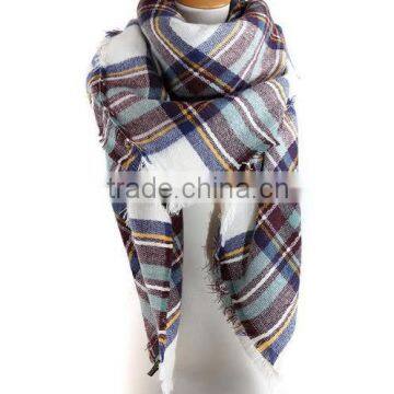 Wholesale Fashionable Plaid Blanket Scarf