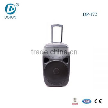 15 inch professional digital amplifier trolley speaker