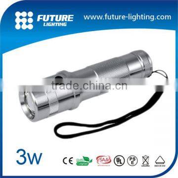 High quality multifunction color changing 3w led flashlight reflector