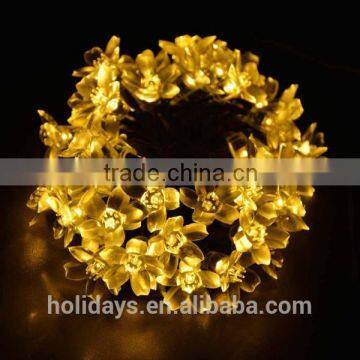 7M 50 LED Purple Blossom Decorative Gardens Fairy String Solar Lights