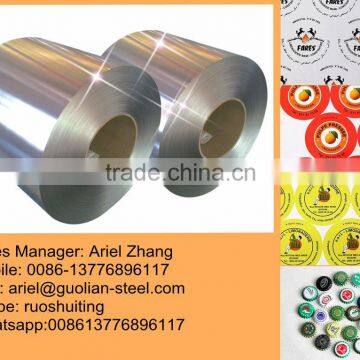 gold lacquered tinplate sheet for food cans T3 MR