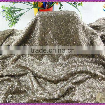 2016 embroidered knit sequin fabric for square table cloth