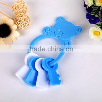 2015 hot selling baby toy rattle baby toys plastic blue