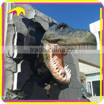 KANO1093 Attractive Handmade Life Size Wall Decoration Dinosaur Head